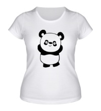 Женская футболка Панда умиляется