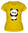 Женская футболка «Панда умиляется» - Фото 1