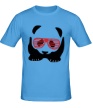 Мужская футболка «Очкастая панда» - Фото 1