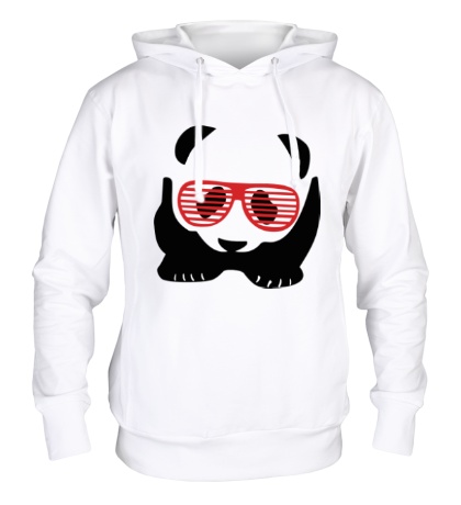 Толстовка с капюшоном «Очкастая панда»