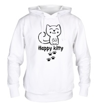 Толстовка с капюшоном Happy kitty