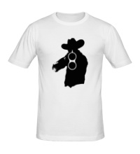 Мужская футболка Охотник с двухстволкой