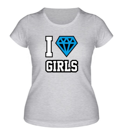 Женская футболка «I Love Diamond Girls»