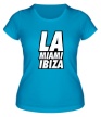 Женская футболка «LA Miami Ibiza» - Фото 1