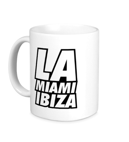 Керамическая кружка LA Miami Ibiza