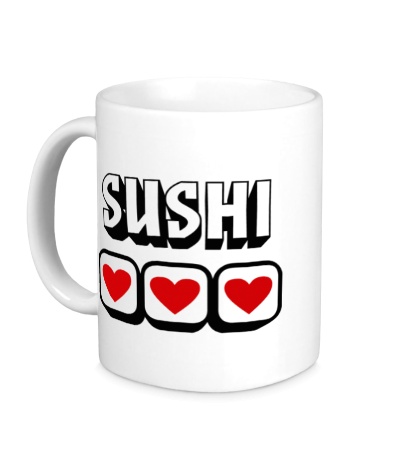 Керамическая кружка Sushi Love