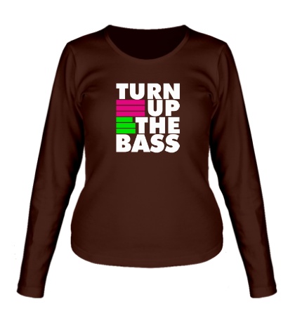Женский лонгслив «Turn Up The Bass»