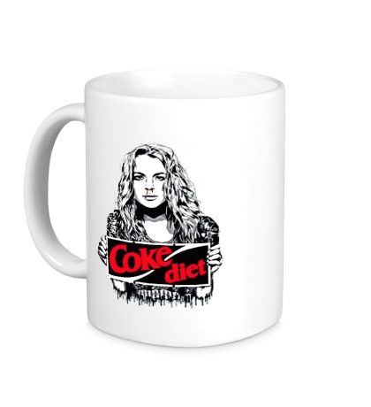 Керамическая кружка Lindsay Lohan Coke diet