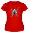 Женская футболка «Череп с мечами» - Фото 1
