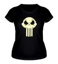 Женская футболка Punisher Skull Glow