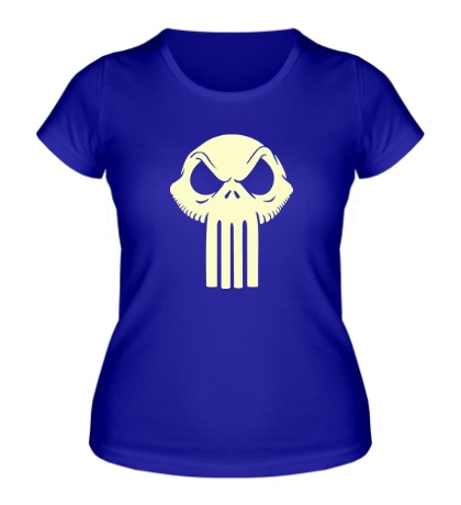 Женская футболка «Punisher Skull Glow»