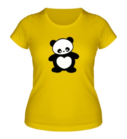 Женская футболка Panda heard