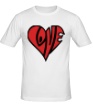 Мужская футболка «Love сердце» - Фото 1