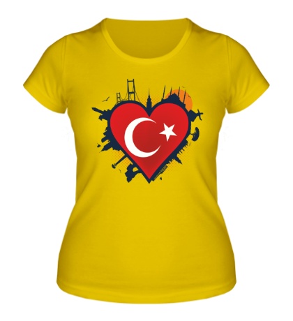 Женская футболка «Ислам в сердце»