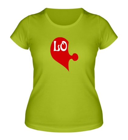 Женская футболка «Love Puzzle, для него»