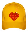 Бейсболка «Heart tetris сердце тетрис» - Фото 1