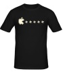 Мужская футболка «Apple pacman glow» - Фото 1
