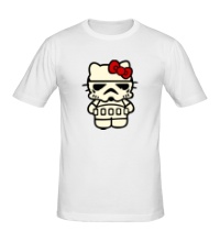 Мужская футболка Kitty storm trooper светится