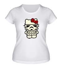 Женская футболка Kitty storm trooper светится