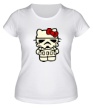 Женская футболка «Kitty storm trooper светится» - Фото 1
