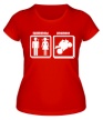 Женская футболка «Проблема и мотоцикл» - Фото 1