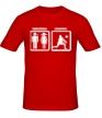 Мужская футболка «Проблемы, волейбол решение» - Фото 1