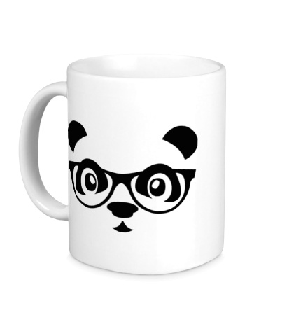 Керамическая кружка Мордашка панды в очках