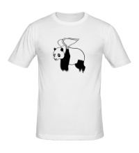 Мужская футболка Панда с крыльями