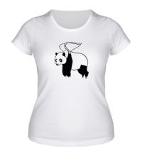 Женская футболка Панда с крыльями