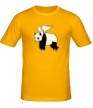 Мужская футболка «Панда с крыльями, свет» - Фото 1