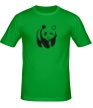 Мужская футболка «Подмигивающая панда» - Фото 1