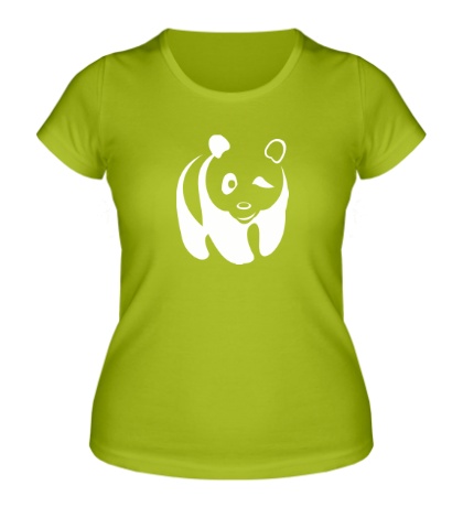 Женская футболка Подмигивающая панда