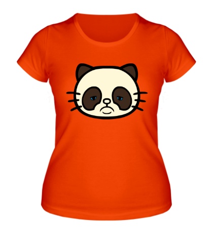 Женская футболка Грустный кот