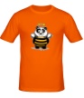 Мужская футболка «Панда в костюме пчелки» - Фото 1