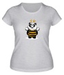 Женская футболка «Панда в костюме пчелки» - Фото 1