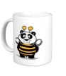 Керамическая кружка «Панда в костюме пчелки» - Фото 1