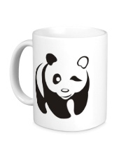Керамическая кружка Подмигивающая панда