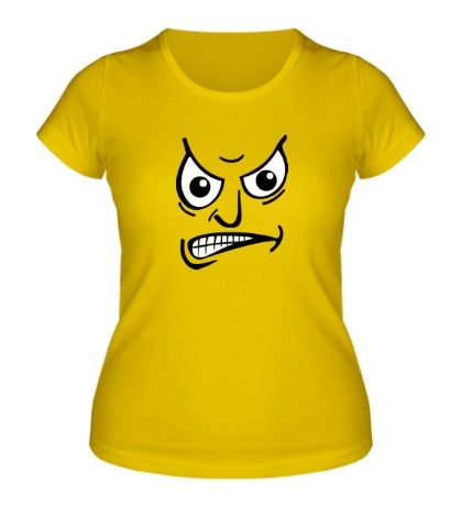 Женская футболка «Злая рожица»