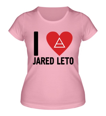 Женская футболка I love Jared leto