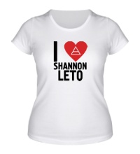 Женская футболка I love Shannon Leto