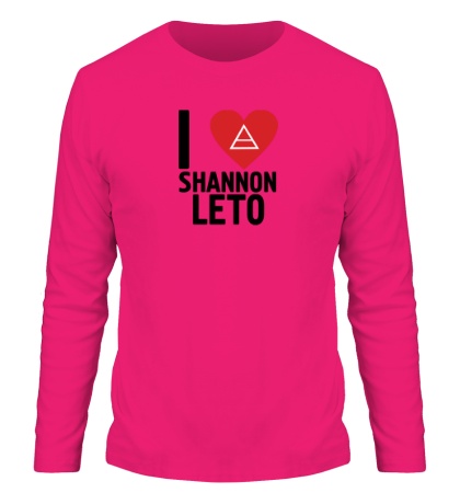 Мужской лонгслив «I love Shannon Leto»
