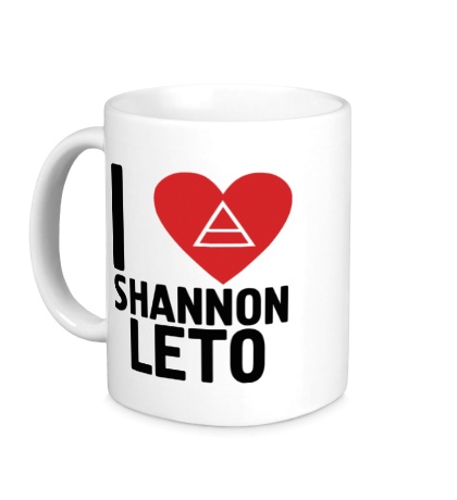 Керамическая кружка «I love Shannon Leto»
