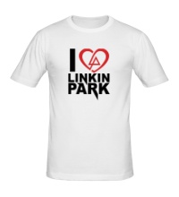 Мужская футболка I love linkin park