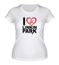 Женская футболка I love linkin park