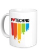 Керамическая кружка «I love Techno Colors» - Фото 1
