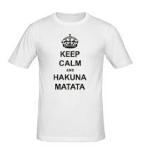 Мужская футболка Keep calm and hakuna matata