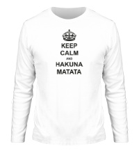 Мужской лонгслив Keep calm and hakuna matata