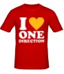 Мужская футболка «I love One Direction» - Фото 1