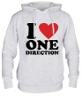 Толстовка с капюшоном «I love One Direction» - Фото 1