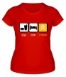 Женская футболка «Еда, сон и Citroen» - Фото 1